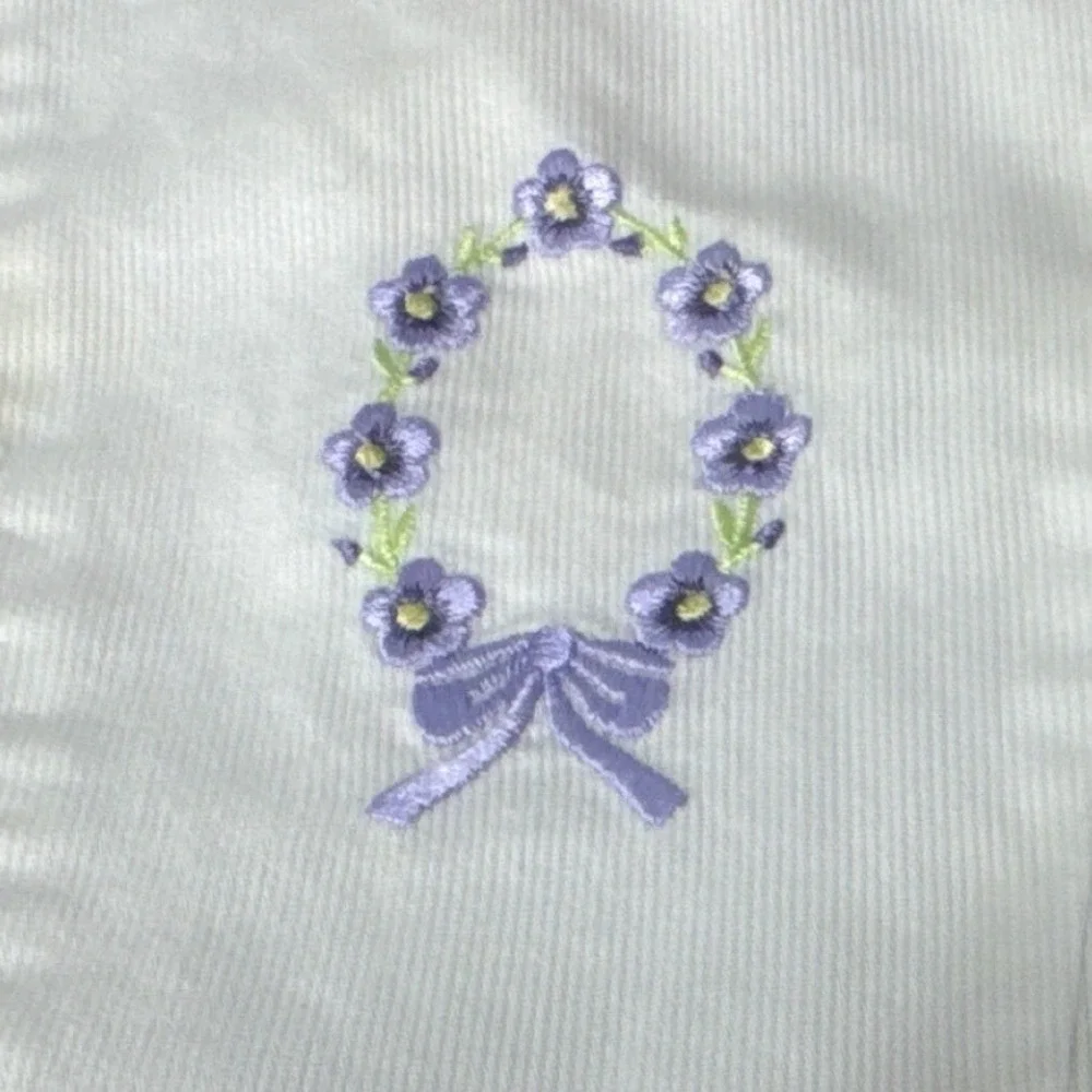 Goodlad Gingham Dress Kids 6 Purple Excellent Floral Eyelet Lace Flutter Sleeve